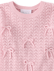Toddler Girls Bow Sweater