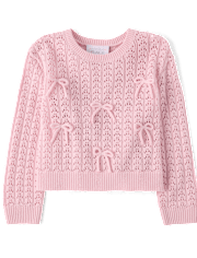 Toddler Girls Bow Sweater