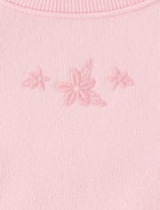 Toddler Girls Crochet Premium Fleece 2-Piece Set