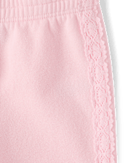 Toddler Girls Crochet Premium Fleece 2-Piece Set