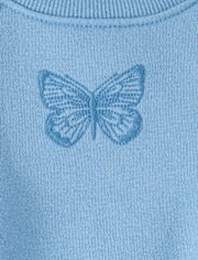 Toddler Girls Crochet Premium Fleece 2-Piece Set