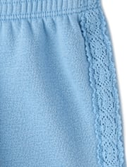 Toddler Girls Crochet Premium Fleece 2-Piece Set