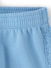 Toddler Girls Crochet Premium Fleece 2-Piece Set