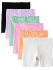 Toddler Girls Bike Shorts 6-Pack