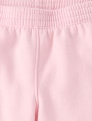 Toddler Girls Bow Premium Fleece Wide Leg Lounge Pants