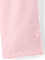 Toddler Girls Bow Premium Fleece Wide Leg Lounge Pants