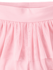 Toddler Girls Quick Dry Mesh Tiered Skort