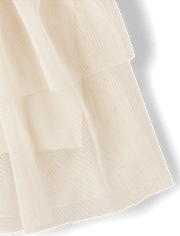 Jupe-short à volants en maille à séchage rapide pour petites filles