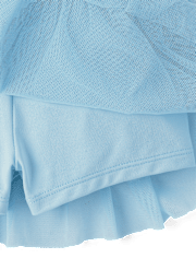 Toddler Girls Quick Dry Mesh Tiered Skort