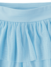 Toddler Girls Quick Dry Mesh Tiered Skort