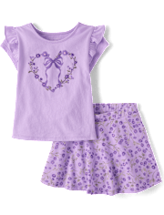 Toddler Girls Floral 2-Piece Outfit Set