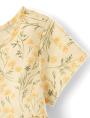 Baby And Toddler Girls Floral Tiered Dress