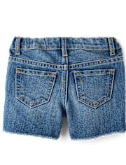Baby And Toddler Girls Midi Jean Shorts