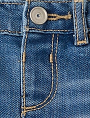 Baby And Toddler Girls Midi Jean Shorts