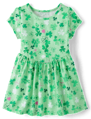 Toddler Girls St. Patrick's Day V-Waist Dress