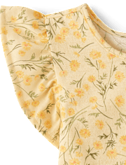 Toddler Girls Floral Flutter Tank Top 4-Pack