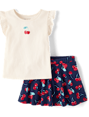 Toddler Girls Print 2-Piece Outfit Set