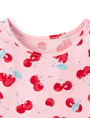 Baby And Toddler Girls Cherry Flutter Dress