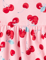 Baby And Toddler Girls Cherry Flutter Dress