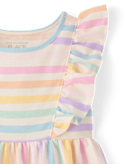 Baby And Toddler Girls Print Flutter Dress