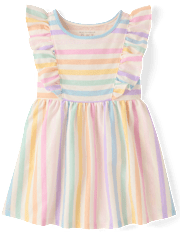 Baby And Toddler Girls Print Flutter Dress