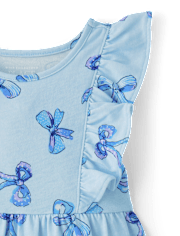 Baby And Toddler Girls Print Flutter Dress