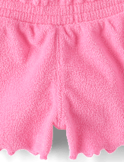 Baby And Toddler Girls Lettuce Terry Beach Shorts