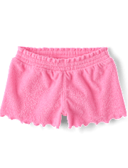 Baby And Toddler Girls Lettuce Terry Beach Shorts
