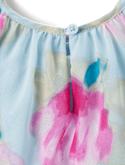 Robe courte en mousseline à fleurs pour bébés et petites filles