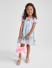 Robe courte en mousseline à fleurs pour bébés et petites filles