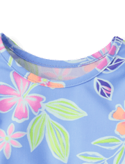 Toddler Girls Tropical 3-Piece Swimsuit