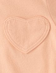 Toddler Girls Heart Pocket Tee