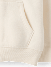 Toddler Girls Bow Premium Fleece Zip Up Hoodie