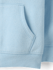 Toddler Girls Bow Premium Fleece Zip Up Hoodie