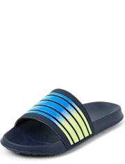 Boys Striped Slides