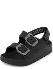 Toddler Boys Buckle Slides