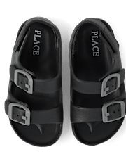 Toddler Boys Buckle Slides