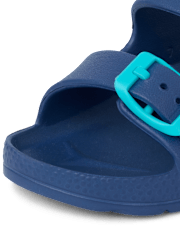 Toddler Boys Buckle Slides