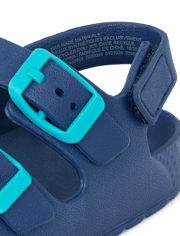 Toddler Boys Buckle Slides