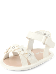 Sandales fleuries pour bébés filles