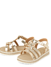 Toddler Girls Metallic Glitter Sandals