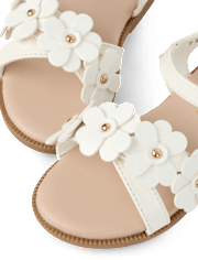 Sandales fleuries pour petites filles