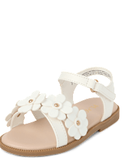 Sandales fleuries pour petites filles