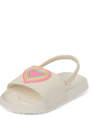 Toddler Girls Rainbow Heart Slides