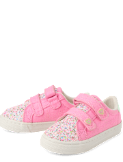 Toddler Girls Glitter Low Top Sneakers