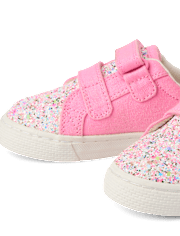 Toddler Girls Glitter Low Top Sneakers