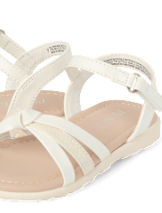 Toddler Girls Metallic Sandals