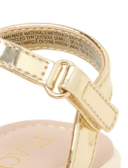 Toddler Girls Metallic Sandals