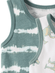 Baby And Toddler Boys Dino Tank Top 3-Pack