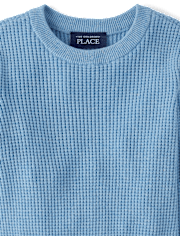 Baby And Toddler Boys Waffle Sweater